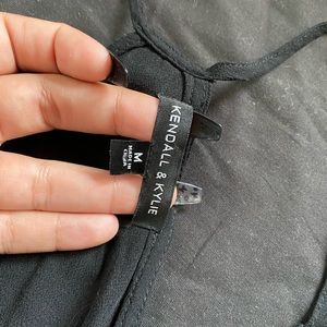 Medium Kendall and Kylie black romper
